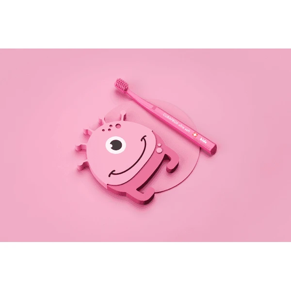 CURAPROX Kindertandenborstel CS Kids In Roze, 4-12 Jaar 2 CURAPROX Kindertandenborstel CS Kids In Roze, 4-12 Jaar - Afbeelding 2