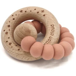 De Cotton Clou Silicone Bijtring Rond Blush -Kleine Wondertjes de cotton clou silicone bijtring rond blush a320458 2
