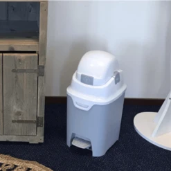 Diaper Champ Luieremmer ONE Standaard Handsfree, Zilver -Kleine Wondertjes diaper champ luieremmer one standaard handsfree zilver a346861 3