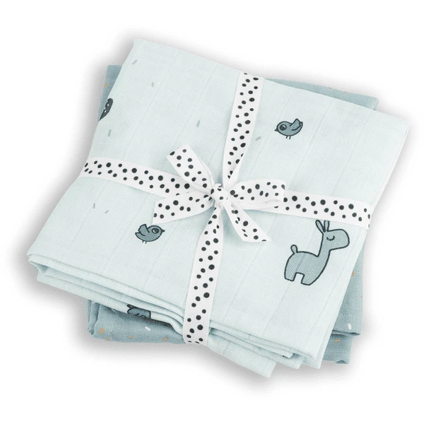 Done By Deer ™ Gaas Luierverband 2-Pack Lalee Blauw 5 Done By Deer ™ Gaas Luierverband 2-Pack Lalee Blauw - Afbeelding 5