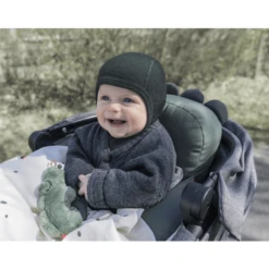 Done By Deer ™ Kinderwagenzitkussen Croco Groen -Kleine Wondertjes done by deer kinderwagenzitkussen croco groen a367827 3