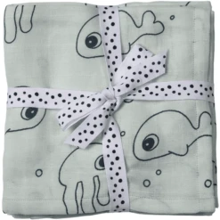 Done By Deer ™ Spit Towel 2-pack Friends Zeeblauw -Kleine Wondertjes done by deer spit towel 2 pack friends zeeblauw a294490 1