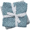 Done By Deer ™ Spit Towel 2-pack Happy Dots Blauw