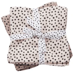Done By Deer ™ Spit Towel 2-pack Happy Dots Poeder
