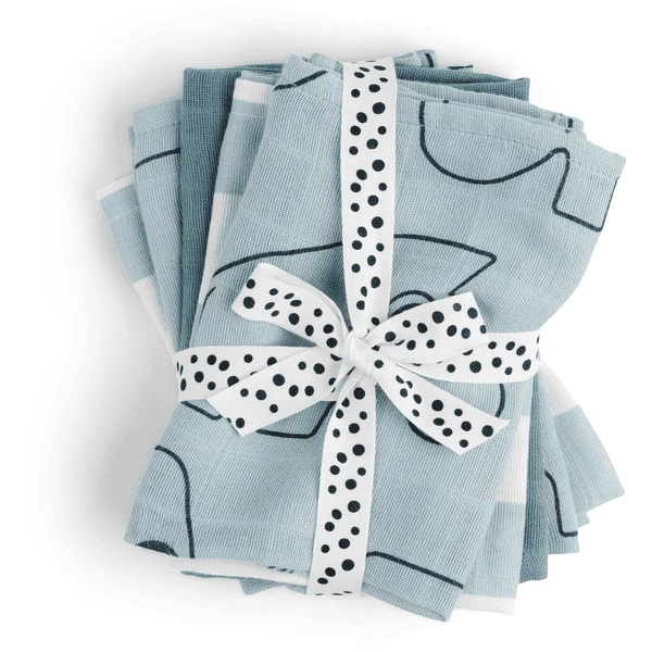 Done By Deer ™ Washandje 5-pack Hert Friends Blauw 3 Done By Deer ™ Washandje 5-pack Hert Friends Blauw - Afbeelding 3