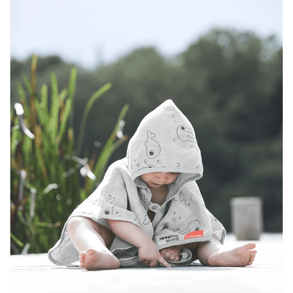 Done By Deer ™ Zwemmen Poncho Grijs 2 Done By Deer ™ Zwemmen Poncho Grijs - Afbeelding 2