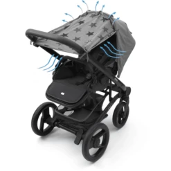 DOOKY Universal Cover Grijs Stars -Kleine Wondertjes dooky universal cover grijs stars a396144 2