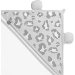 Emma & Noah Badhanddoek Met Luipaard Print Grijs 80x80 Cm -Kleine Wondertjes emma amp noah badhanddoek met luipaard print grijs 80x80 cm a347316 3