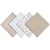Emma & Noah Set Van 4 Mousseline Luiers 70 Cm X 70 Cm Floral Sand