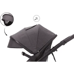 Fill Kinderwagen Set Panther Donkergrijs Melange -Kleine Wondertjes fill kinderwagen set panther donkergrijs melange a267519 4