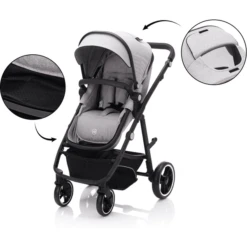 Fill Kinderwagen Set Panther Elite Lichtgrijs Melange -Kleine Wondertjes fill kinderwagen set panther elite lichtgrijs melange a291628 2