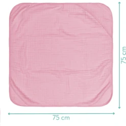 Fillikid Badlaken Met Capuchon Oud Roze 75 X 75 Cm -Kleine Wondertjes fillikid badlaken met capuchon oud roze 75 x 75 cm a317449 4