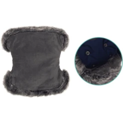 Fillikid Hand Warmer Halifax Met Bont Marine -Kleine Wondertjes fillikid hand warmer halifax met bont marine a377025 4