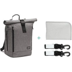 Fillikid Luier Rugzak Dublin Grijs Gemêleerd