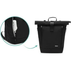 Fillikid Luier Rugzak Dublin Zwart -Kleine Wondertjes fillikid luier rugzak dublin zwart a317961 4