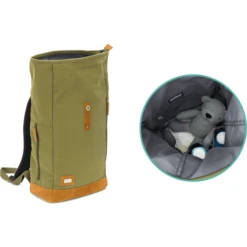 Fillikid Luierrugzak Rolltop Canvas Olijfgroen -Kleine Wondertjes fillikid luierrugzak rolltop canvas olijfgroen a348783 4