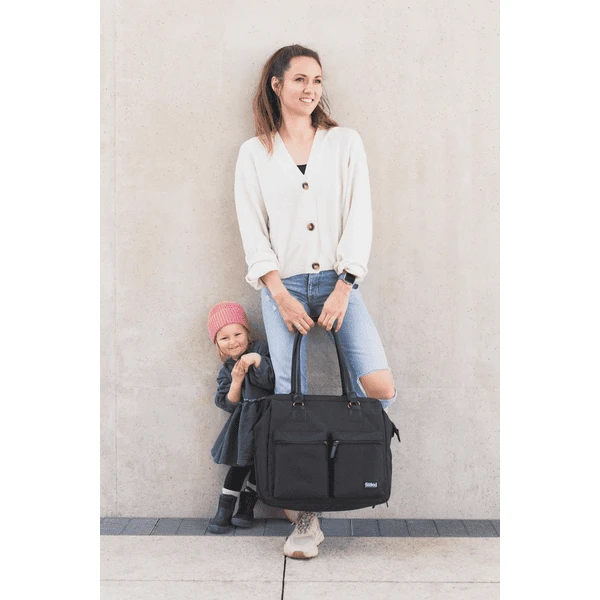 Fillikid Luiertas Oxford Zwart 2 Fillikid Luiertas Oxford Zwart - Afbeelding 2