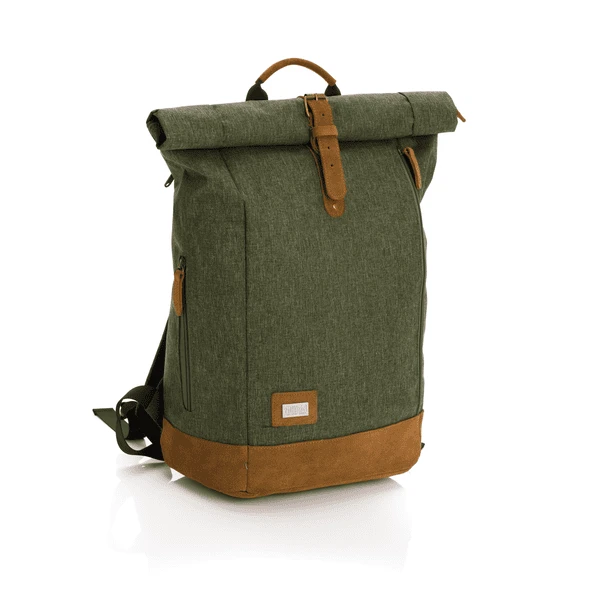 Fillikid Rolltop Berlin Rugzak Groen Gemêleerd 1 Fillikid Rolltop Berlin Rugzak Groen Gemêleerd