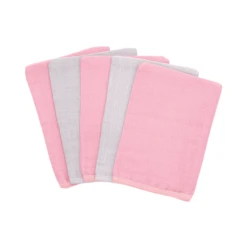 Fillikid Set Van 5 Washandjes Roze -Kleine Wondertjes fillikid set van 5 washandjes roze a348967 1