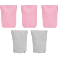 Fillikid Set Van 5 Washandjes Roze -Kleine Wondertjes fillikid set van 5 washandjes roze a348967 2