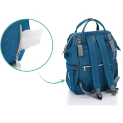 Fillikid Wikkel Rugzak Parijs Melange Jeansblau -Kleine Wondertjes fillikid wikkel rugzak parijs melange jeansblau a291232 1