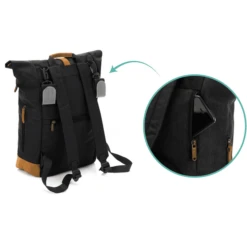 Fillikid Wikkelrugzak Berlijn Zwart Melange -Kleine Wondertjes fillikid wikkelrugzak berlijn zwart melange a299343 2