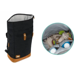 Fillikid Wikkelrugzak Berlijn Zwart Melange -Kleine Wondertjes fillikid wikkelrugzak berlijn zwart melange a299343 4