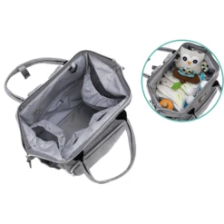 Fillikid Wisselende Rugzak Paris Melange Lichtgrijs -Kleine Wondertjes fillikid wisselende rugzak paris melange lichtgrijs a291241 3