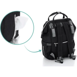 Fillikid Wrapping Rugzak Paris Melange Zwart -Kleine Wondertjes fillikid wrapping rugzak paris melange zwart a291219 2