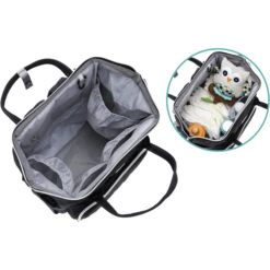 Fillikid Wrapping Rugzak Paris Melange Zwart -Kleine Wondertjes fillikid wrapping rugzak paris melange zwart a291219 3