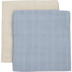 Fixoni Mousseline Doeken 2 Pak Ashley Blauw -Kleine Wondertjes fixoni mousseline doeken 2 pak ashley blauw a412614 4