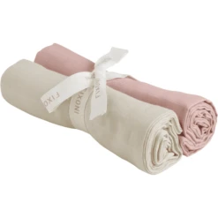 Fixoni Mousseline Doekjes 2-pack Misty Rose -Kleine Wondertjes fixoni mousseline doekjes 2 pack misty rose a412613 3