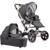 GESSLEIN Combi Kinderwagen F10 Air+, Antraciet / Patroon
