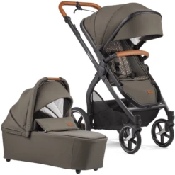 GESSLEIN FX4 Life Combinatie Kinderwagen, Olijf / Bloemen