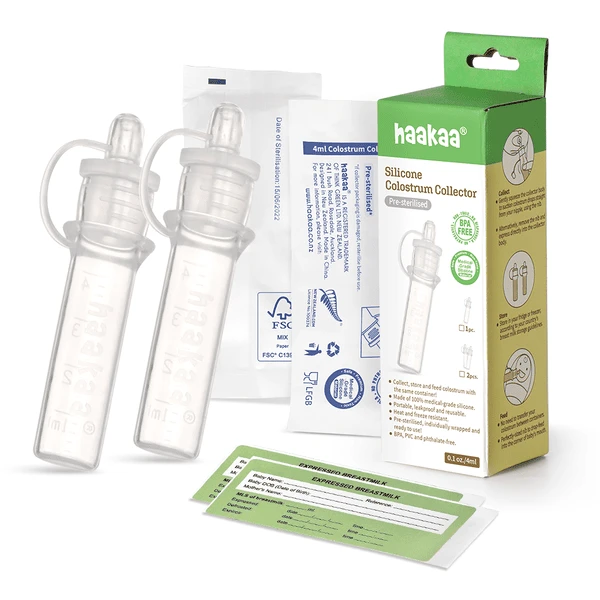 Haakaa® Colostrum Collector Set Van 2, Steriel Verpakt 1 Haakaa® Colostrum Collector Set Van 2, Steriel Verpakt
