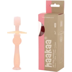 Haakaa® Tandenborstel, 360° Roze -Kleine Wondertjes haakaa tandenborstel 360 roze a345401 2
