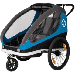 Hamax Fietskar Traveller Inclusief Dissel En Buggywiel Petrol/Blue/Grey -Kleine Wondertjes hamax fietskar traveller inclusief dissel en buggywiel petrol blue grey a275887 2