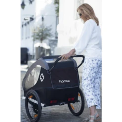 Hamax Fietskar Traveller Inclusief Dissel En Buggywiel Petrol/Blue/Grey -Kleine Wondertjes hamax fietskar traveller inclusief dissel en buggywiel petrol blue grey a275887 4