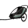 Hamax Kinderfietskar Cocoon Met Verstelbare Slaapstand Green / Black