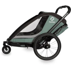 Hamax Kinderfietskar Cocoon Met Verstelbare Slaapstand Green / Black -Kleine Wondertjes hamax kinderfietskar cocoon met verstelbare slaapstand green black a415125 4