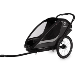 Hamax Kinderfietskar Cocoon ONE Met Verstelbare Slaapstand Grijs/ Black