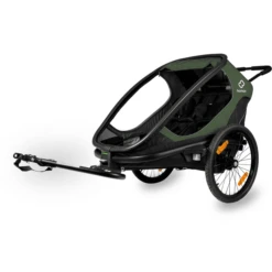 Hamax Kinderfietskar Outback Met Rugleuningverstelling Green Black -Kleine Wondertjes hamax kinderfietskar outback met rugleuningverstelling green black a319086 2