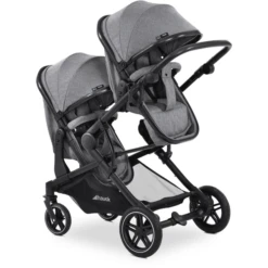 Hauck Tweelingwagen Atlantic Twin Melange Grey