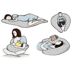 HOBEA-Germany Voedingskussen Sterren Grijs Grijs Wit -Kleine Wondertjes hobea germany voedingskussen sterren grijs grijs wit a267383 2