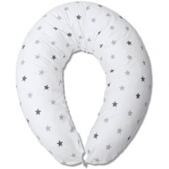 HOBEA-Germany Voedingskussen Sterren Wit Wit Grijs 3 HOBEA-Germany Voedingskussen Sterren Wit Wit Grijs -Kleine Wondertjes hobea germany voedingskussen sterren wit wit grijs a267386 1