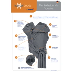 Hoppediz Babydraagzak Hop-Tye Buckle Jacquard Singapore Blue -Kleine Wondertjes hoppediz babydraagzak hop tye buckle jacquard singapore blue a299654 3