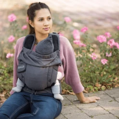 Hoppediz Draagzak Bondolino Plus Jacquard One Size London Grijs-zwart -Kleine Wondertjes hoppediz draagzak bondolino plus jacquard one size london grijs zwart a272714 2