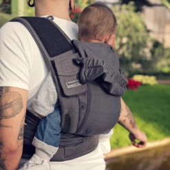 Hoppediz Draagzak Bondolino Plus Jacquard One Size London Grijs-zwart -Kleine Wondertjes hoppediz draagzak bondolino plus jacquard one size london grijs zwart a272714 4