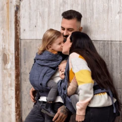 Hoppediz Draagzak Bondolino Plus Popeline One Size Denim -Kleine Wondertjes hoppediz draagzak bondolino plus popeline one size denim a272716 2