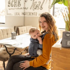 Hoppediz Draagzak Bondolino Plus Popeline One Size Denim Zwart -Kleine Wondertjes hoppediz draagzak bondolino plus popeline one size denim zwart a272717 4